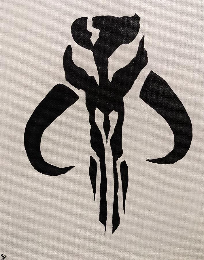 Mandolorian Insignia Painting By Scott G 