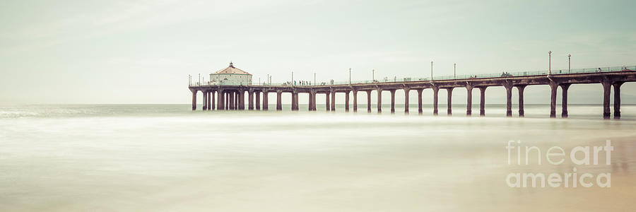 Manhattan Beach Pier California Panorama Photo #1 Photograph by Paul Velgos