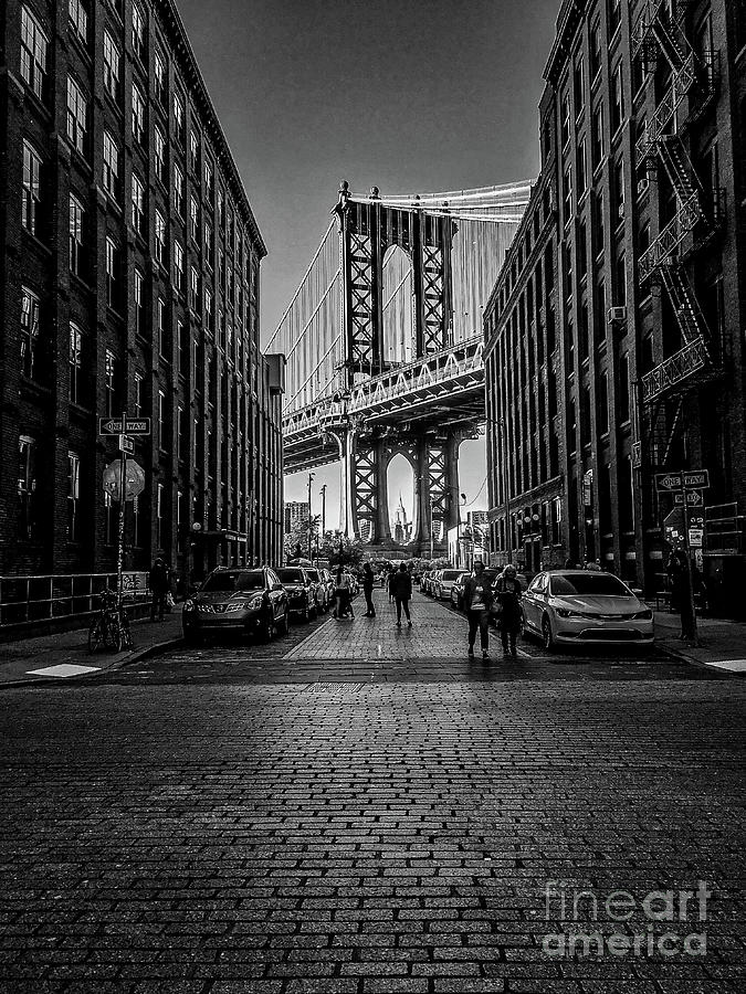Architecture Photograph - Manhattan Bridge - DUMBO #1 by Travis Feldman Photography