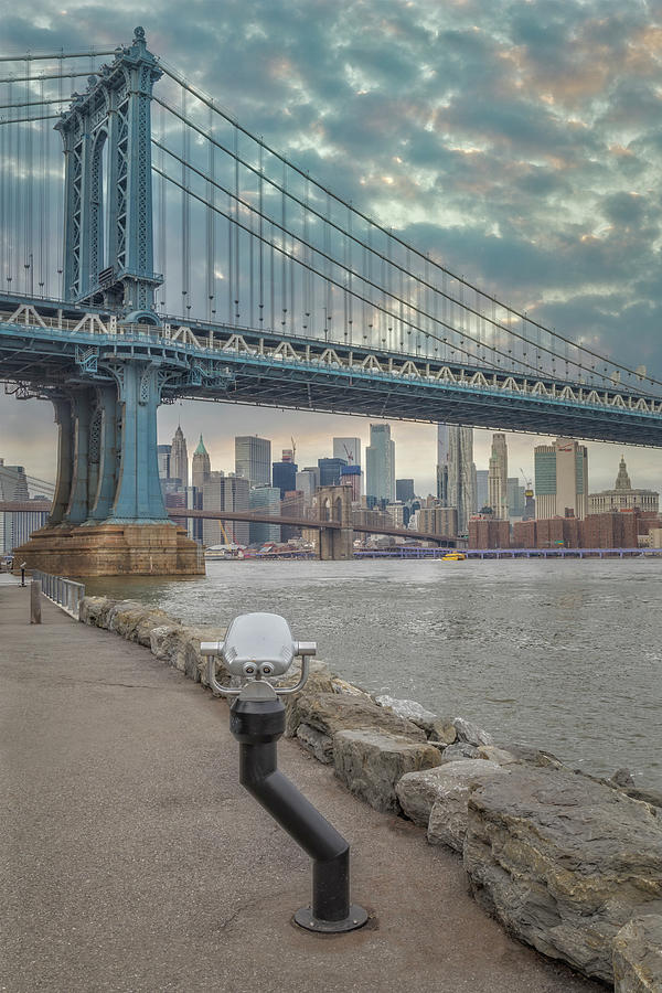Manhattan Bridge Frames WTC #1 Photograph by Susan Candelario