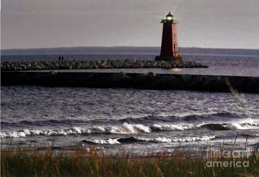 Manistique Light #1 Photograph by Charles Robinson