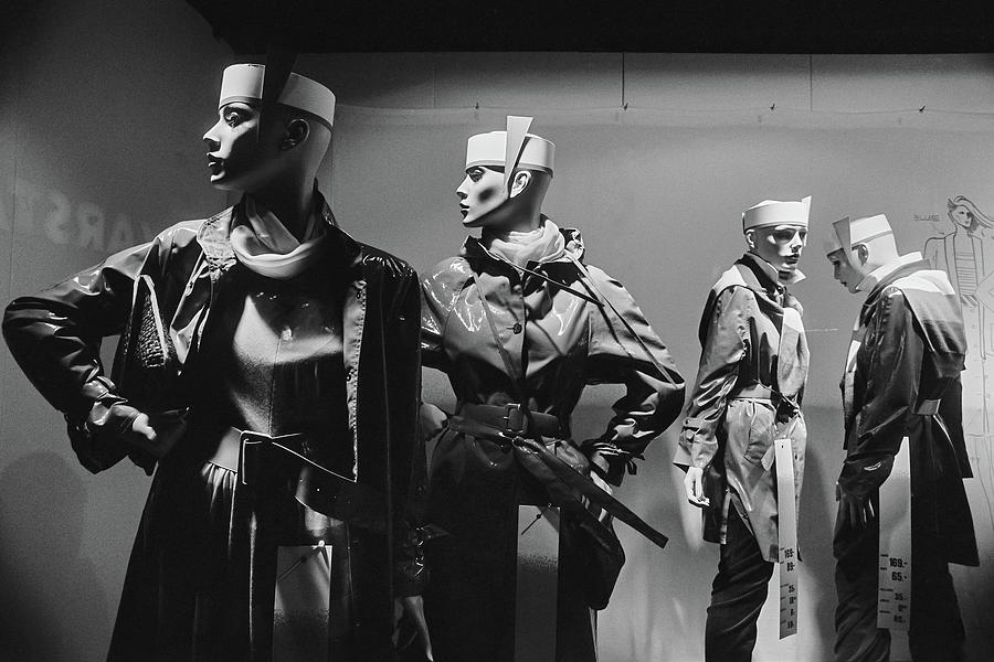 Mannequins dressed with 1980 trendy West-Berlin fashion Photograph by Roberto Bigano
