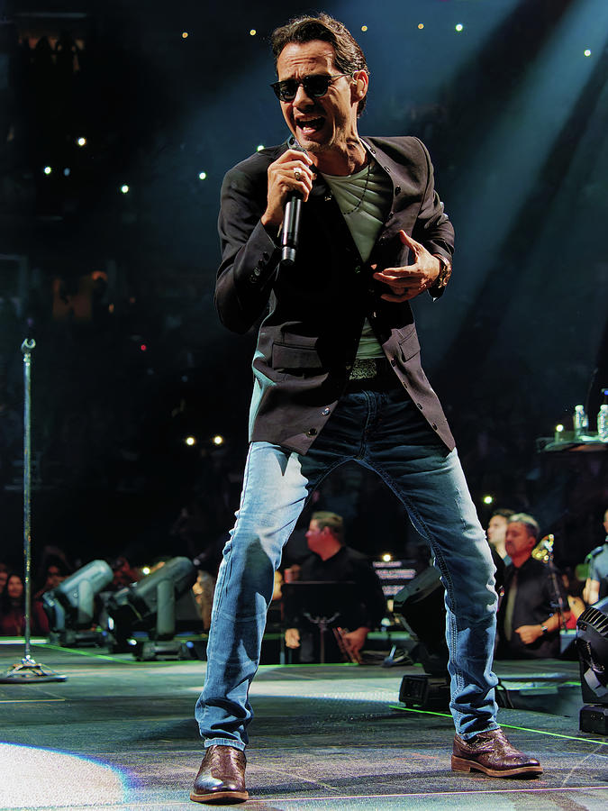 Marc Anthony in Concert #2 Photograph by Ron Dubin