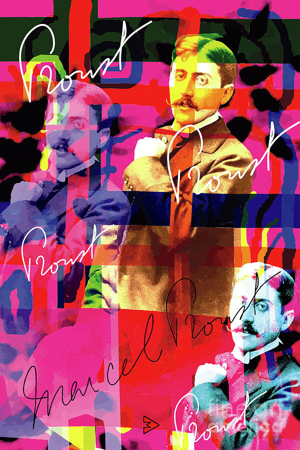 Marcel Proust 3 Digital Art by Zoran Maslic