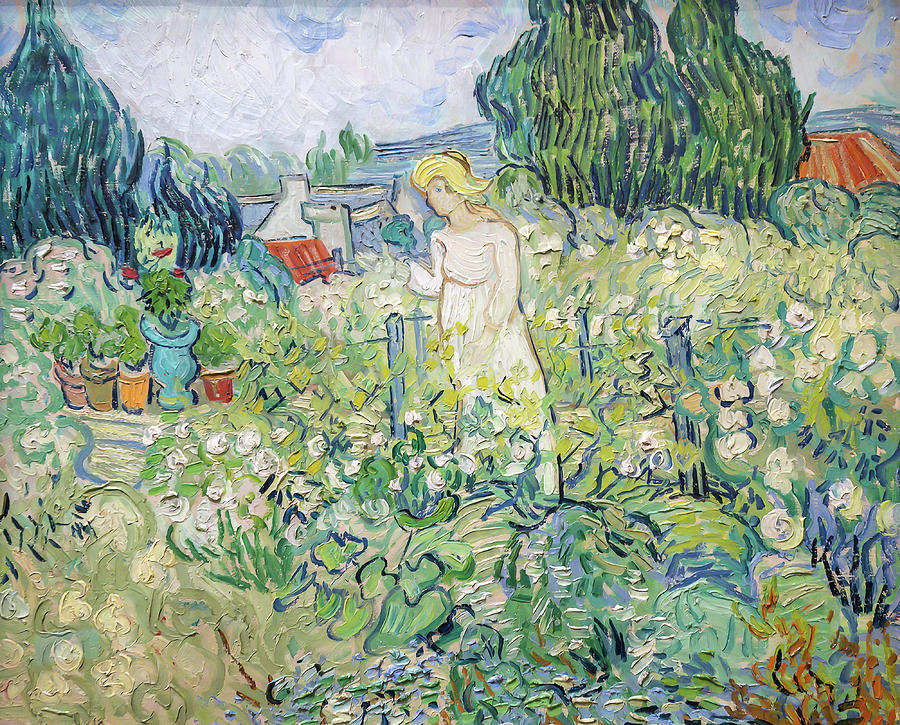 Vincent Van Gogh Painting - Marguerite Gachet in the Garden #1 by Vincent van Gogh