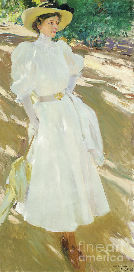 Maria at La Granja, 1907 Painting by Joaquin Sorolla y Bastida