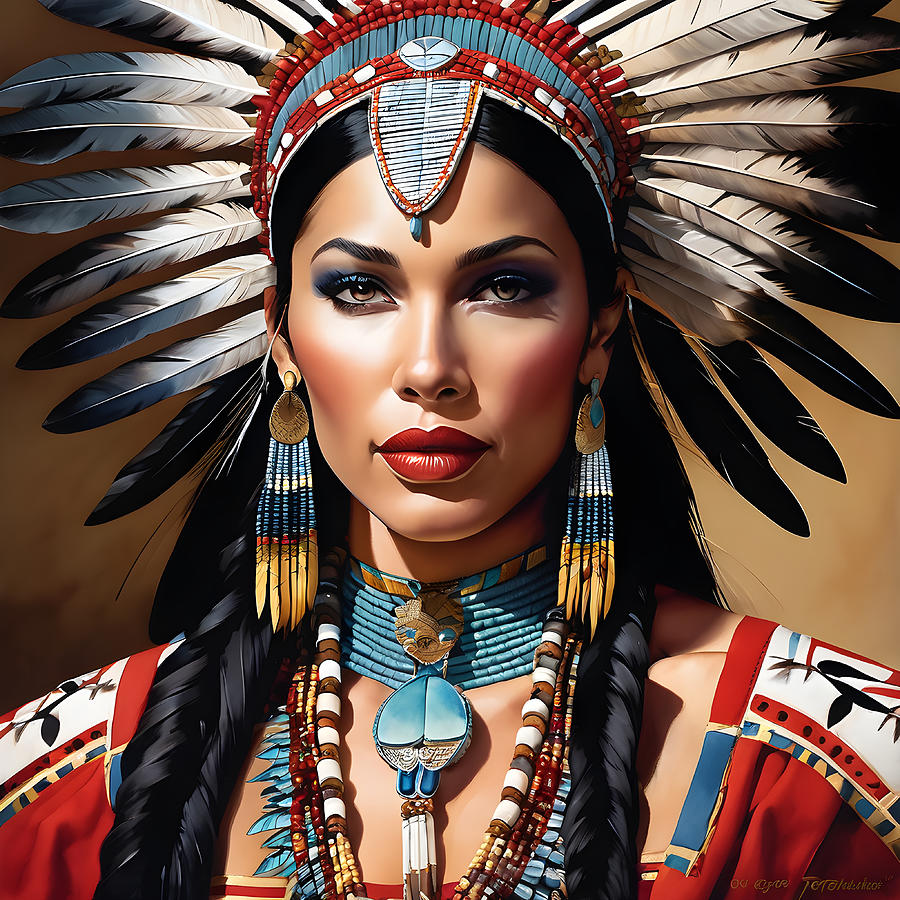 Maria Tallchief - Osage Nation #2 Digital Art by Bob Smerecki - Fine ...