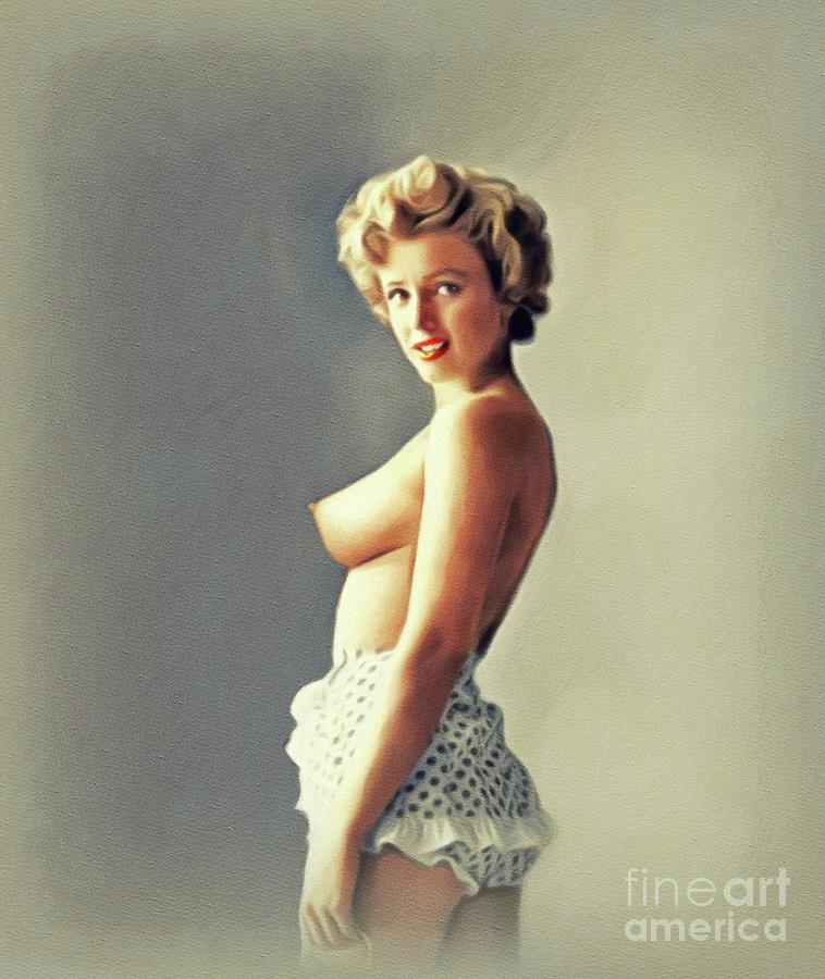 Vintage Painting - Marilyn Monroe, Hollywood Legend #1 by Esoterica Art Agency