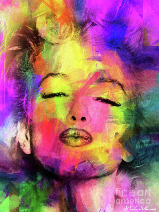 Celebrity Painting - Marilyn Monroe 10 by Mark Ashkenazi