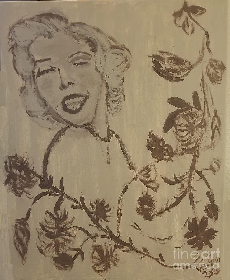Marilyn Monroe Portrait Painting