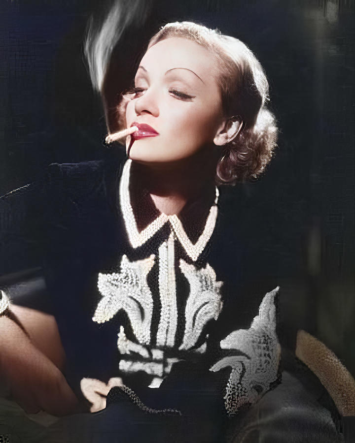 Marlene Dietrich Portrait #2 Digital Art by Chuck Staley