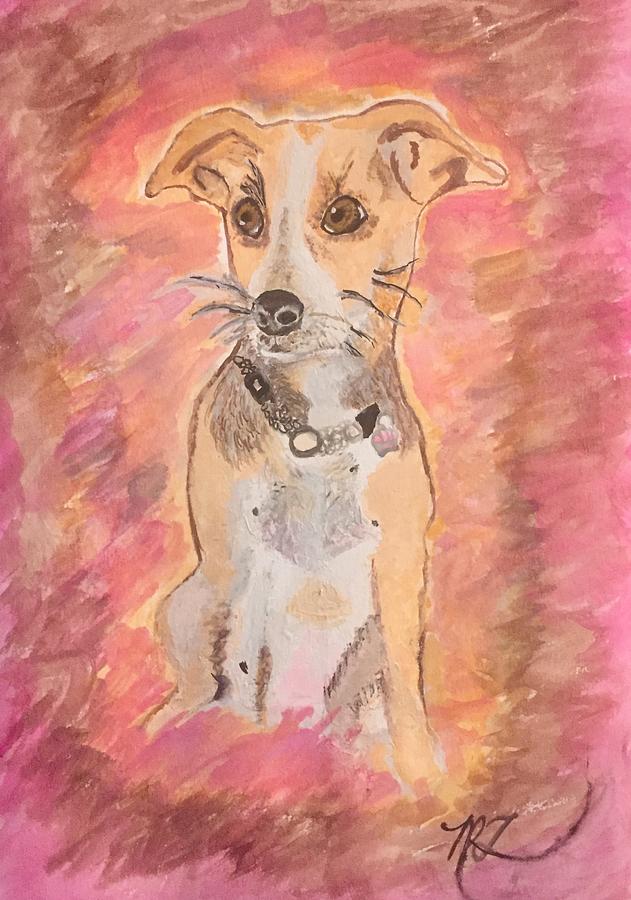 Beagle Rescue Dog From Mexico Painting by Melody Fowler
