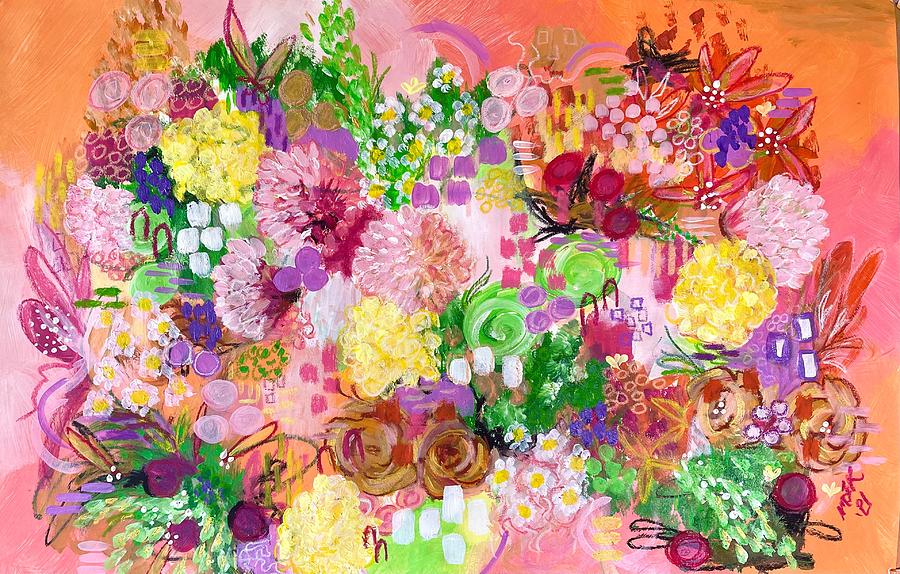 Marmalade Bouquet Painting by Michelle Kennedy