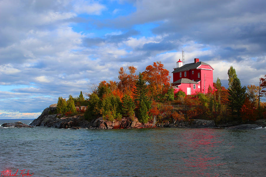 Marquette Lighthouse #2 Photograph by Michael Rucker