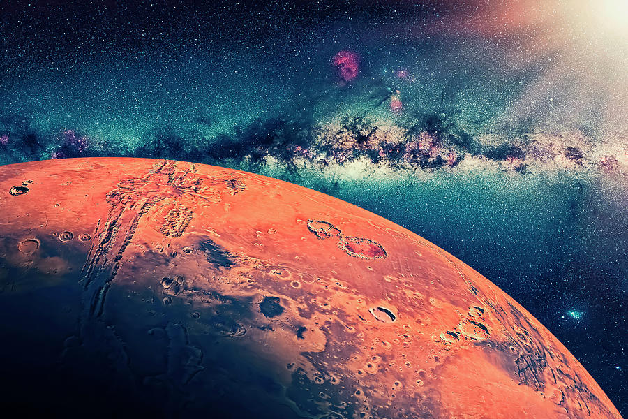 Mars Planet Digital Art by Manjik Pictures - Fine Art America