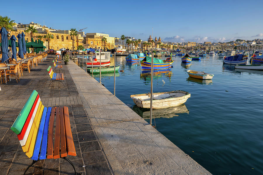 Marsaxlokk Fishing Village in Malta #1 Photograph by Artur Bogacki