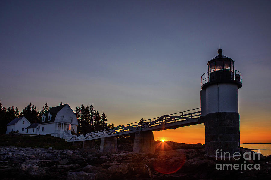 Marshall Point Lighthouse at Sunrise Photograph by Diane Diederich