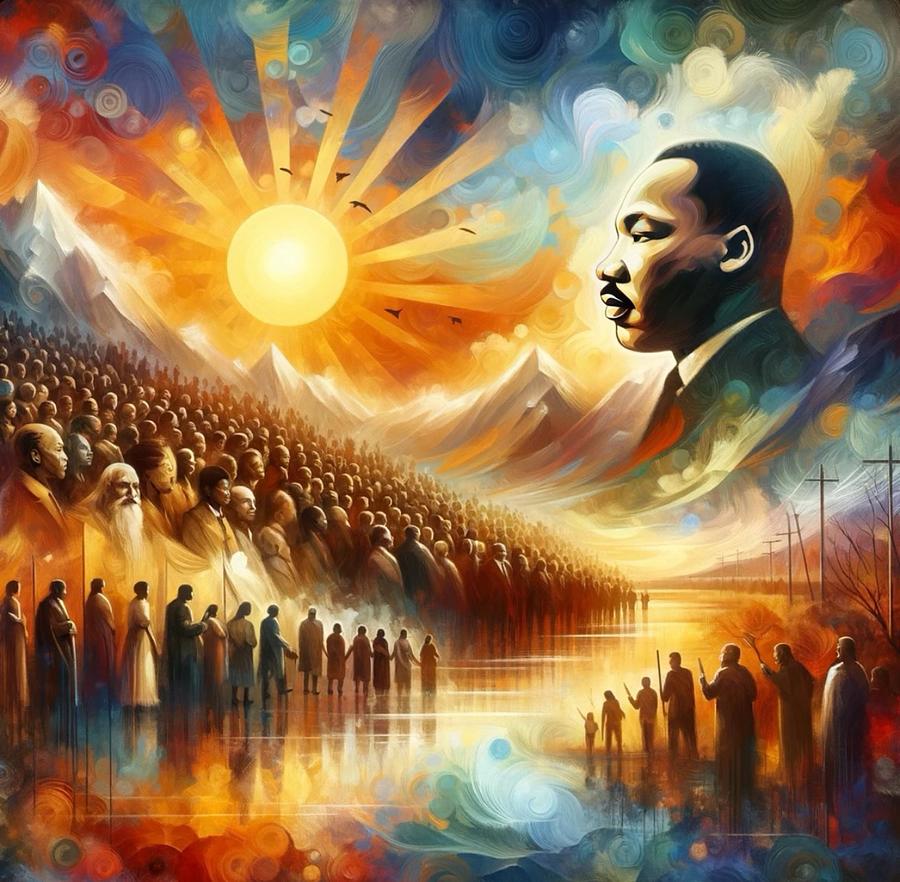 Martin Luther King #1 Painting by Emeka Okoro