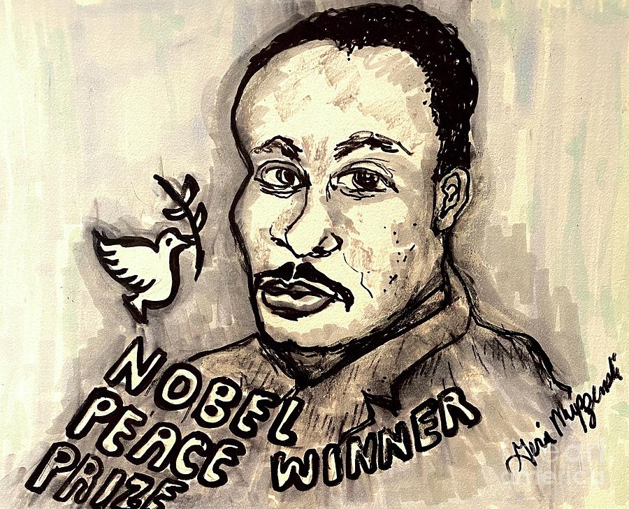 Portrait Mixed Media - Martin Luther King Jr #1 by Geraldine Myszenski