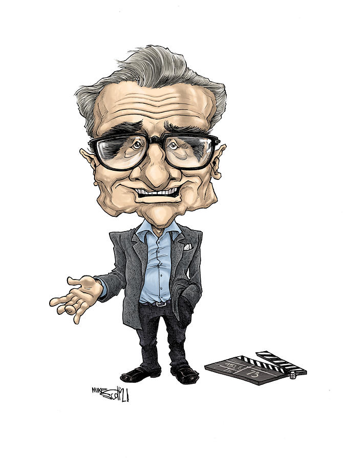 Martin Scorsese #1 Drawing by Mike Scott