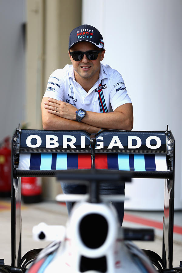 Martini Celebrate Felipe Massas Final Brazilian Grand Prix Before Retirement #1 Photograph by Clive Mason