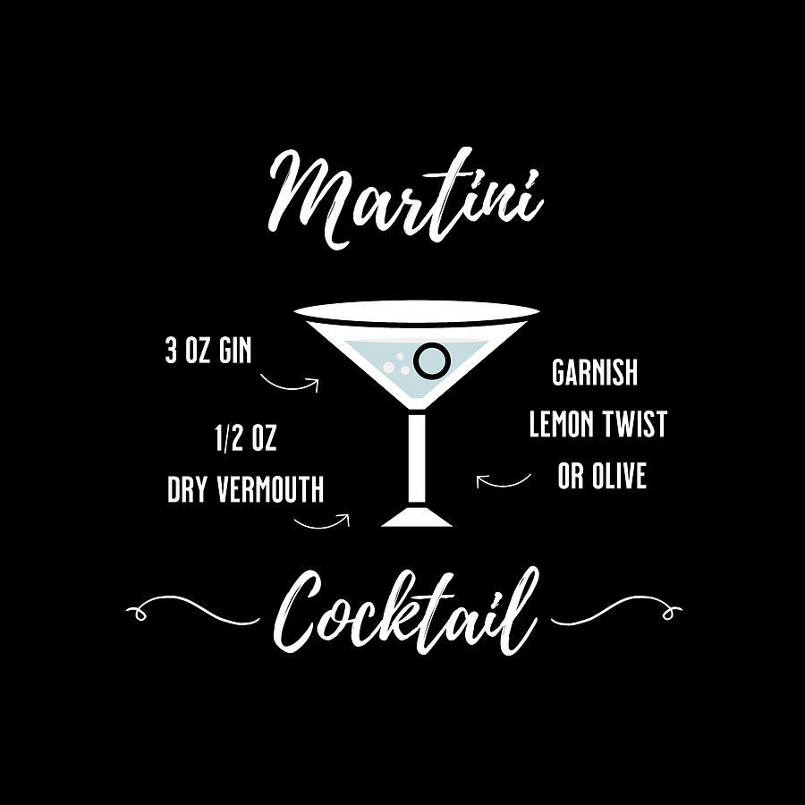 Martini Cocktail Drink Art Digital Art