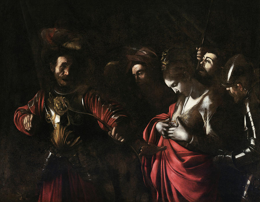 Caravaggio Painting - Martyrdom of St. Ursula #1 by Caravaggio