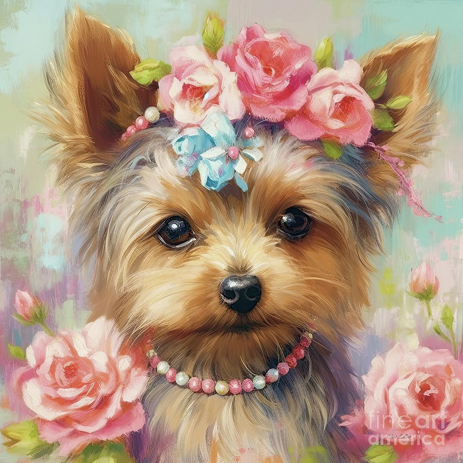 Dog Painting - Marvelous Mia #2 by Tina LeCour