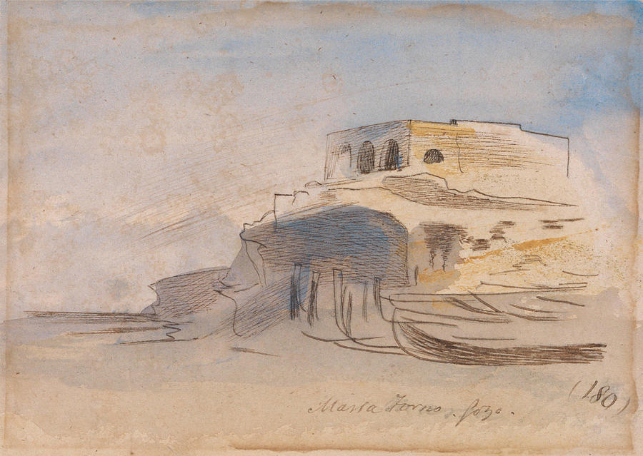 Massa Forno, Gozo #2 Drawing by Edward Lear