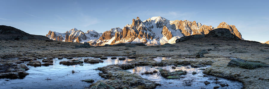 Massif des Cerces Frozen Ponds Vallee de la Claree Alps France #1 Photograph by Sonny Ryse