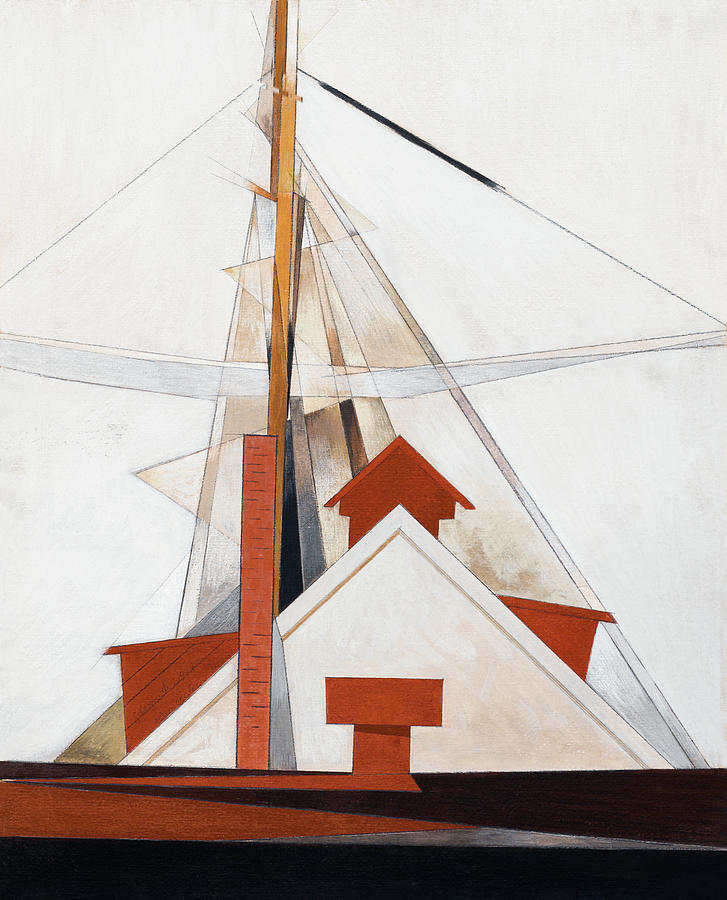 Abstract Painting - Masts #2 by Charles Demuth
