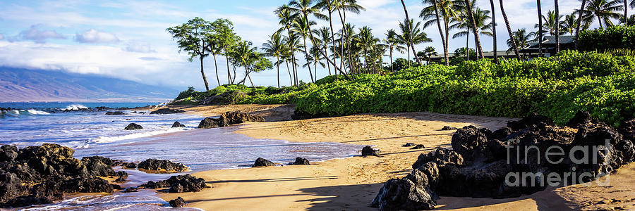 Maui Hawaii Mokapu Beach Wailea Makena Panorama Photo #1 Photograph by Paul Velgos