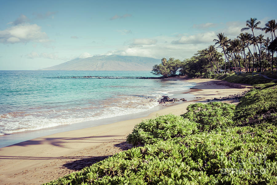 Maui Hawaii Ulua Beach Wailea Makena Retro Photo Photograph by Paul ...