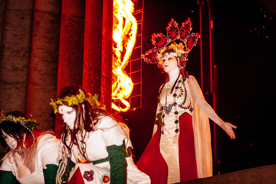 May Queen at the Beltane Fire Festival, Edinburgh #1 Photograph by Theasis
