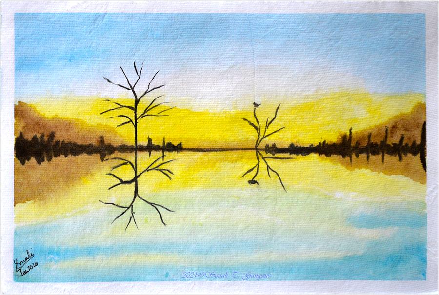 Nature - The Mirror Painting by Sonali Gangane