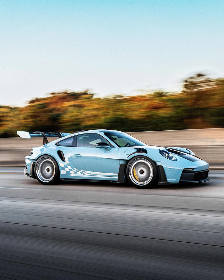 Meissen Blue Porsche 911 GT3RS #1 Photograph by Kyle Fletcher - Fine ...