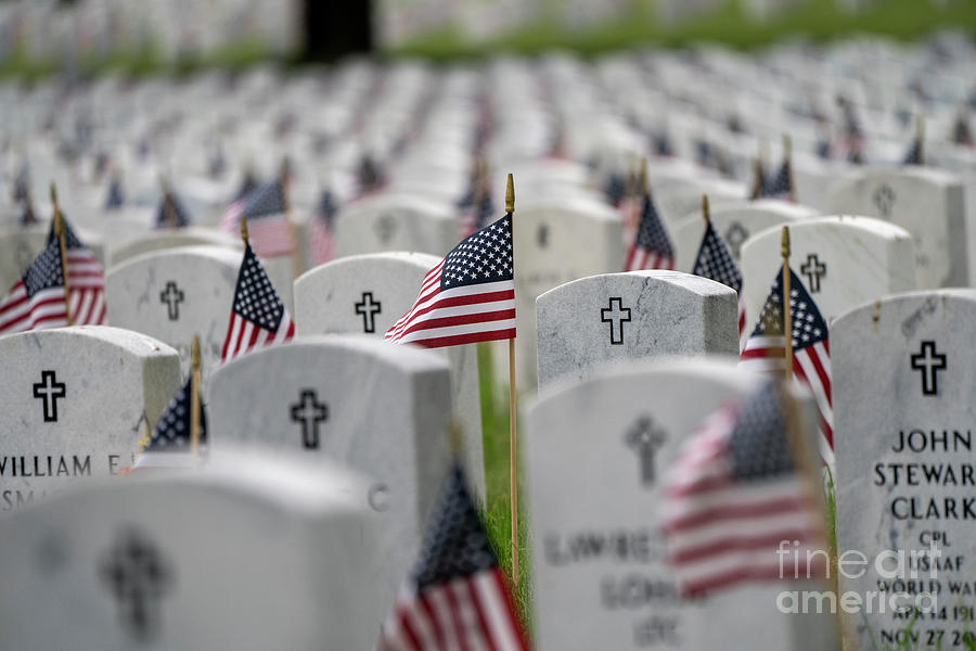Memorial Day 2023 Fort Snelling National Cemetery Minneapolis Minnesota #1 Photograph by Wayne Moran