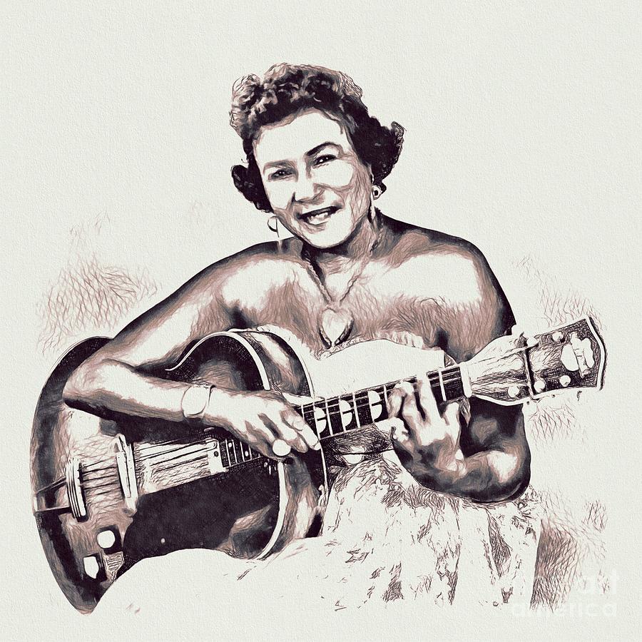 Memphis Minnie, Music Legend Drawing
