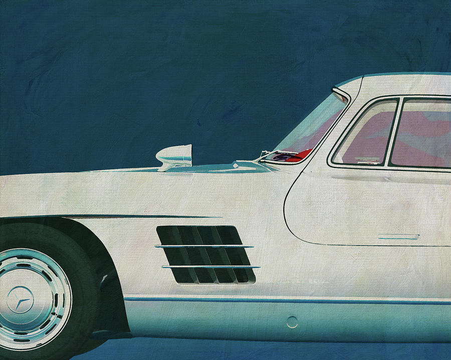 Mercedes 300SL Gullwings 1964 #1 Painting by Jan Keteleer
