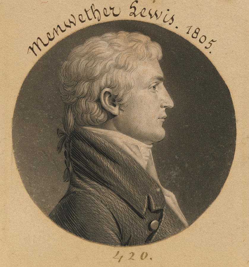 Meriwether Lewis Drawing By Charles Balthazar Julien Fevret De Saint Memin Pixels