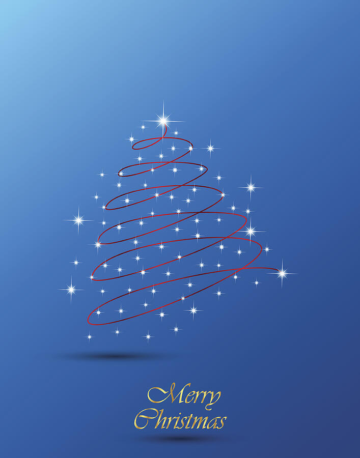 Merry Christmas background. #1 Drawing by PeraNikolic