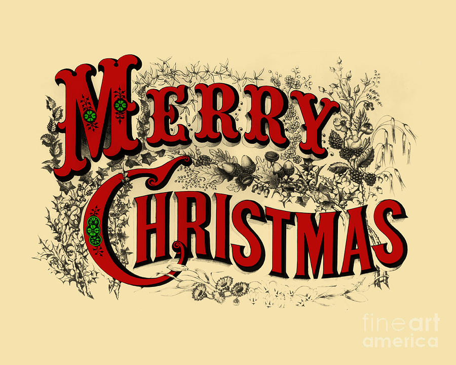 Christmas Digital Art - Merry Christmas #1 by Madame Memento