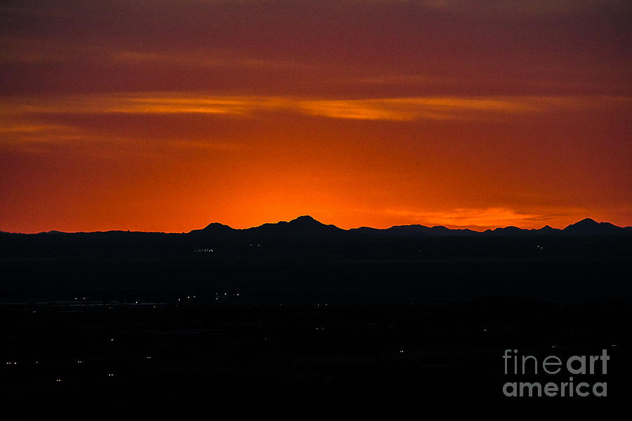 Mesa Arizona Sunset #1 Digital Art by Tammy Keyes