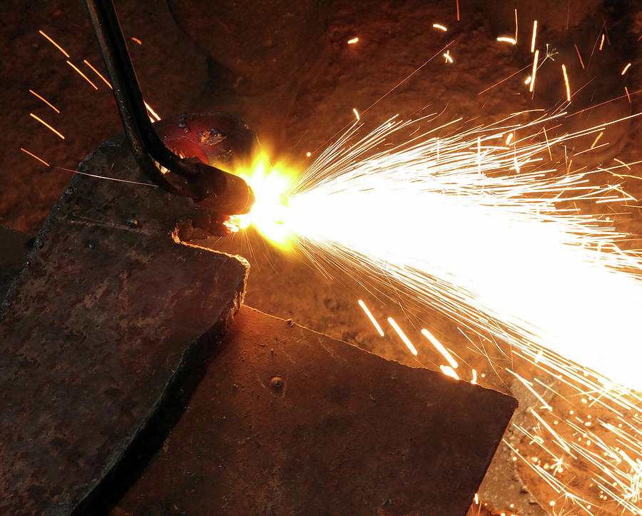 Metall Cutting With Acetylene Welding #1 Photograph by Mikhail Kokhanchikov
