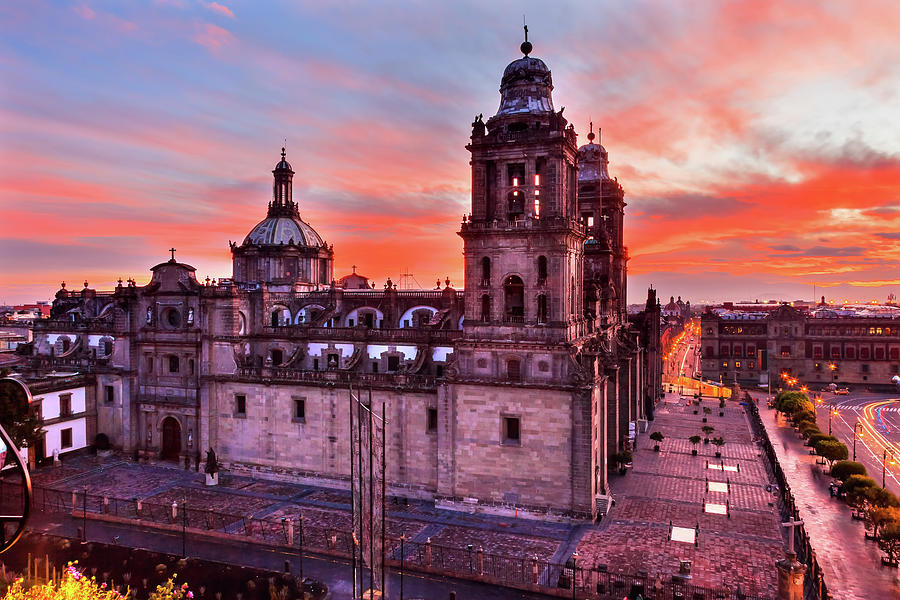 Metropolitan Cathedral Mexico City Mexico Sunrise Photograph By William   1 Metropolitan Cathedral Mexico City Mexico Sunrise William Perry 