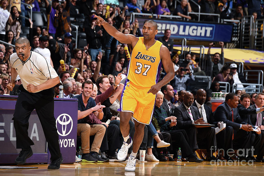 Metta World Peace Photograph by Andrew D. Bernstein Metta World Peace Photograph by Andrew D. Bernstein