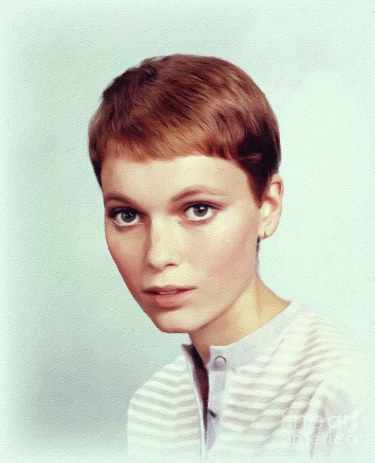 Mia Farrow, Movie Star Painting by John Springfield | Fine Art America