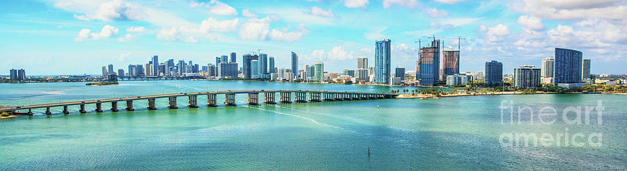 Miami Photograph - Miami Skyline #1 by Art Wager