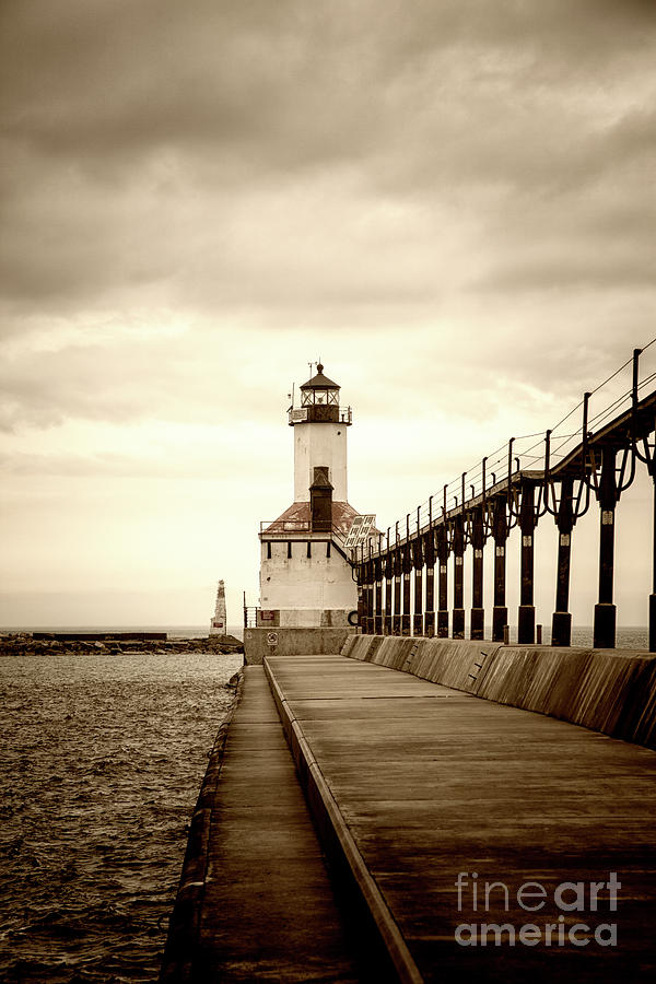 Michigan  City Lighthouse Photograph
