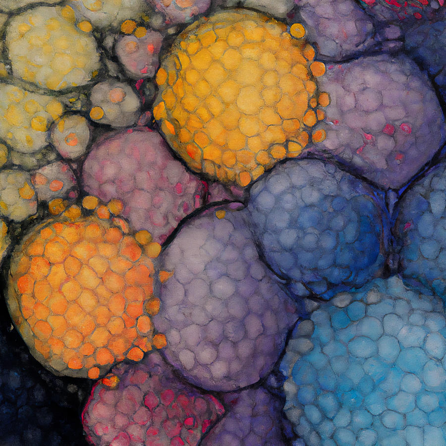 Microscopic Magnified Cells Digital Art by Patrick Oleksy - Fine Art ...